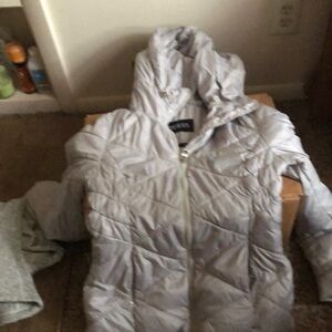 Guess Silver Quilted Jacket